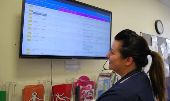 Barnsley Hospital develops digital whiteboard for patient information