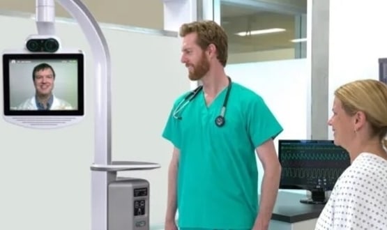 The roll-out of new robot technology, developed by telemedicine provider Consultant Connect, is helping to ease pressures on hospitals during Covid-19.