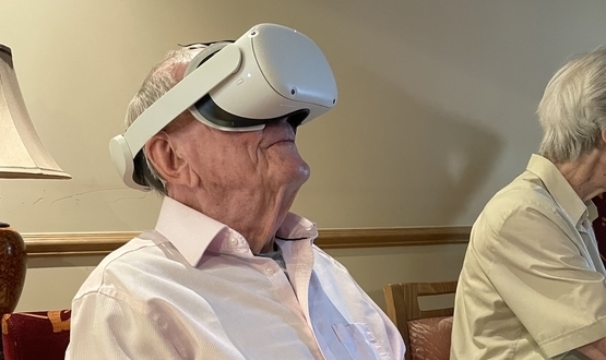 Hertfordshire care home residents treated to festive virtual reality displays