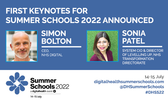 Simon Bolton and Sonia Patel to join Digital Health Summer Schools 2022